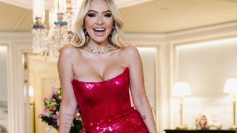 Hadise’nin derin göğüs dekolteli kırmızı elbisesi görenleri mest etti: “Bizi yine erittin!” 3