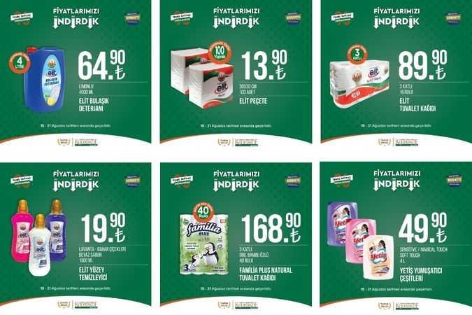 Gaziantepliler, bu fiyatlar daha da gelmez: Peynirler 29,90 TL’ye tereyağları 89,90 TL’ye kadar düştü! Tarım Kredi duyurdu! 8
