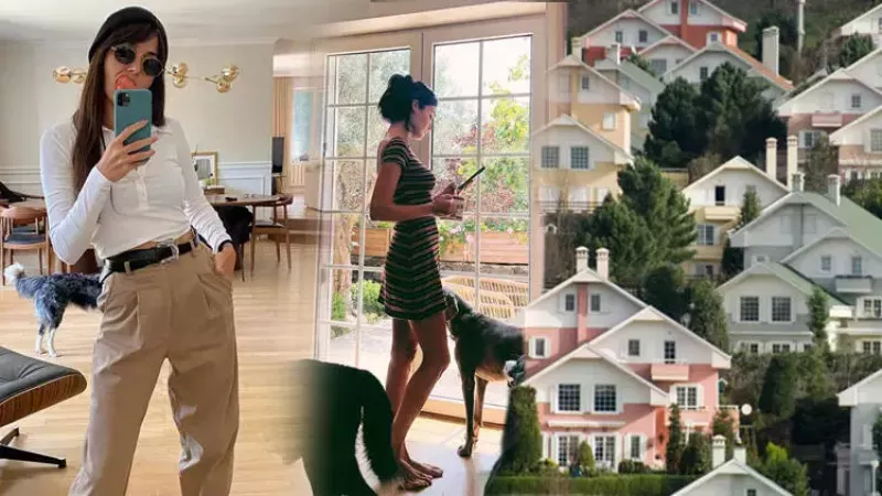 Hande Erçel lüks evinden kare kare fotoğraflarını paylaştı, o pozlar sosyal medyayı salladı! 2