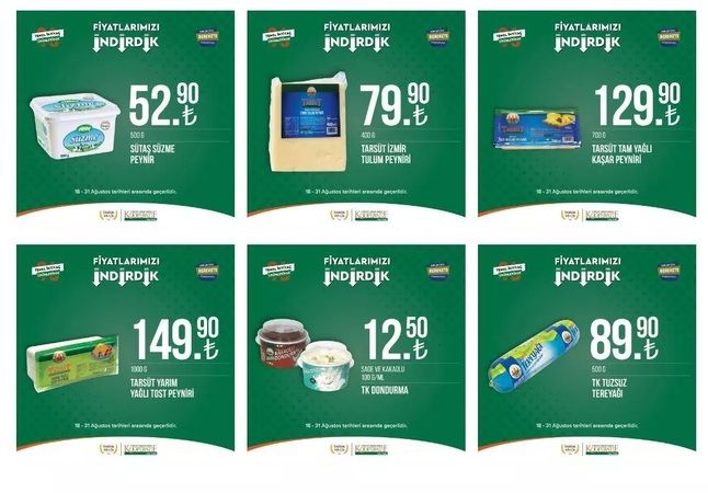 Gaziantep'te Market alışverişi yapacaklar dikkat! Tarım Kredi'de büyük indirim için son 2 gün: Kaşar 59,90, Peynir 39,90 TL 3