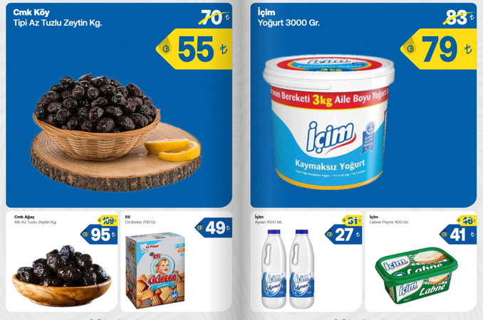 Bu fiyatlar yalnızca Gaziantep’te var: Peynirler 41 TL’ye, çaylar 25 TL’ye, 9 KG salçalar 305 TL’ye kadar indi! İşte Cergibozanlar indirimleri 1
