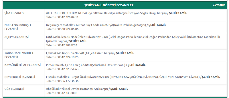 5 Eylül 2023 Salı Gaziantep nöbetçi eczaneleri: Adres ve telefonlarına kadar ortaya çıktı! Gaziantep Eczacı Odası acil durumlar için duyurdu! 3