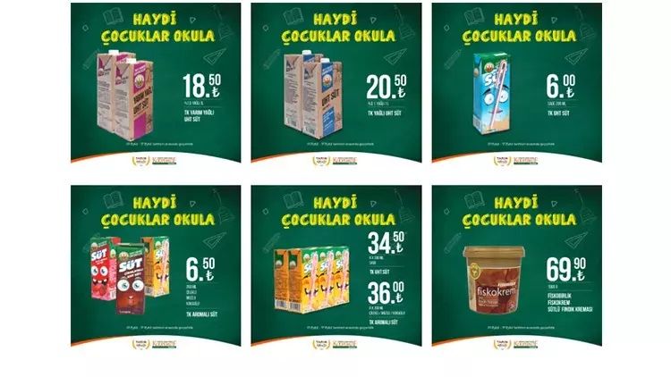 GAZİANTEP'TE YAŞAYAN ÖĞRENCİ VELİLERİ SEVİNECEK! Tarım Kredi Kooperatifi’nde okul dönemi indirimleri başladı: Meyve suları 5,90 TL’ye, çaylar 96,90 TL’ye düştü! İşte Tarım Kredi eylül ayı indirimleri 3