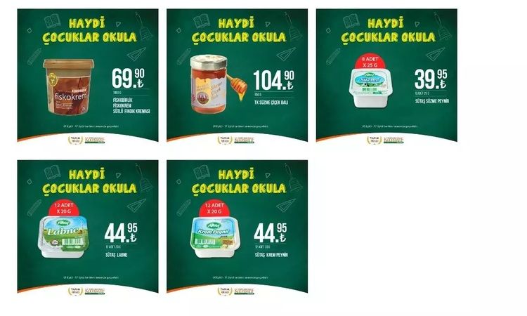 Tarım Kredi Kooperatifi’nden 16,50 TL’ye kaşar peyniri! İndirimler başladı, sadece 4 gün devam edecek! İşte eylül ayı indirimleri 6