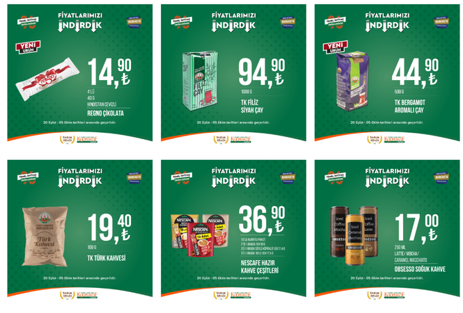 Tarım Kredi Kooperatif indirim kampanyasını duyurdu: 400 gram dana eti sucuk 117,90 TL, 1 kg siyah çay 94,90 TL 2