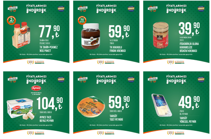 Tarım Kredi Kooperatif indirim kampanyasını duyurdu: 400 gram dana eti sucuk 117,90 TL, 1 kg siyah çay 94,90 TL 4