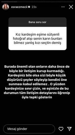 Birinin eşi çoklu ilişki yaşarken yakalandı, birinin eşine kız kardeşi iç çamaşırlı fotoğraf attı: Esra Ezmeci’nin takipçileri yine ağızları açık bıraktı! 2