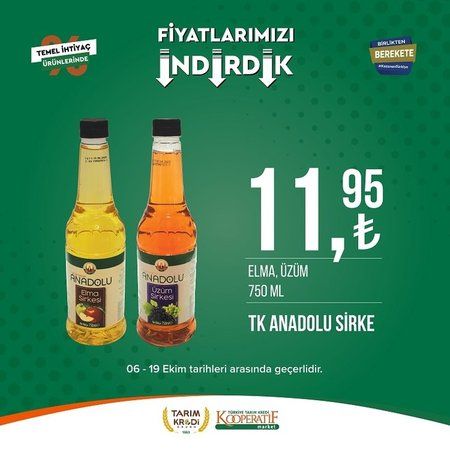 Tarım Kredi Market'ten Ekim Ayı İndirim Bombası! Neler indirimde ve en cazip fiyatlar hangi ürünlerde? 5