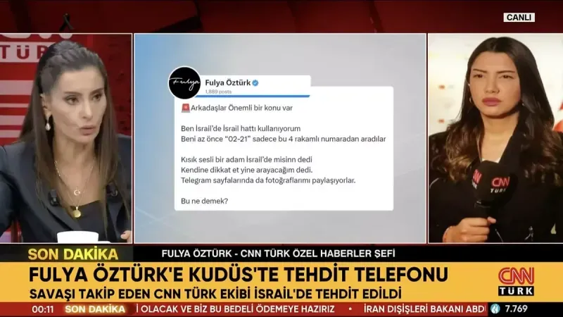 Gazeteci Fulya Öztürk'ten Tehdit Mesajı Alarmı! 3
