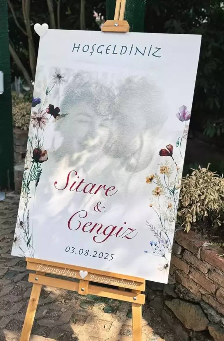 Sitare Akbaş ve Cengiz Orhonlu Dünyaevine Girdi: Düğünde Sadelik Hakimdi 1