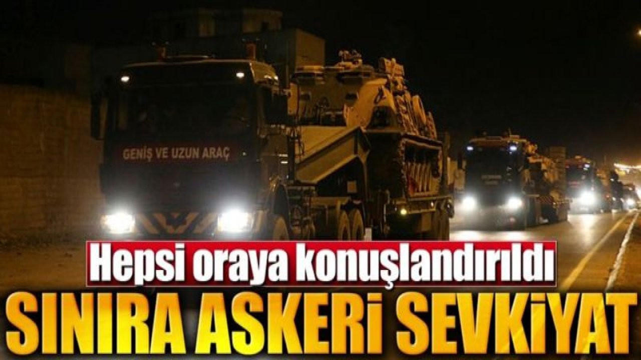 Gaziantep'e askeri araç sevkiyatı sürüyor