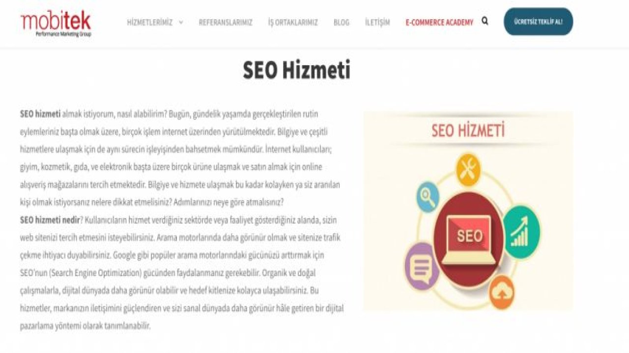 SEO Hizmeti Veren Firmalar