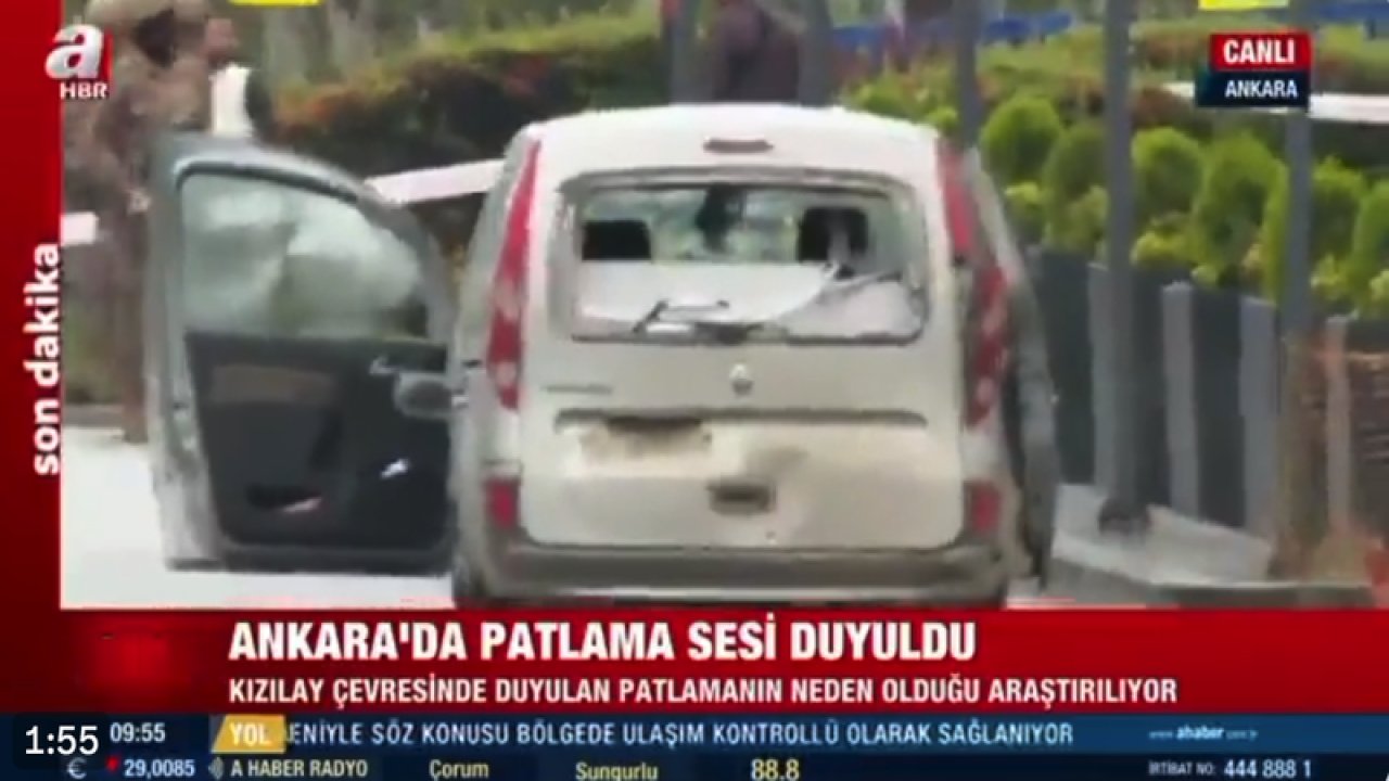 Ankara'da Patlama! Ankara'da Emniyet Genel Müdürlüğü giriş kapısı önünde terör saldırısı