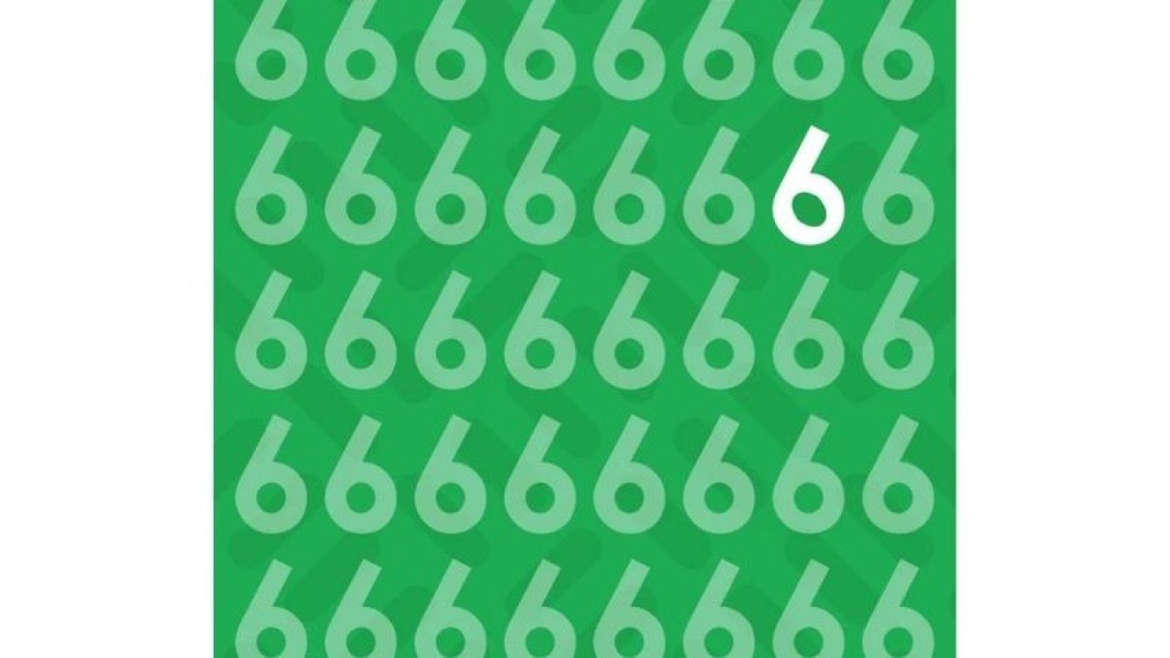 Resimdeki farklı sayıyı 7 saniyede bulanların IQ'su yüksek çıkıyor...