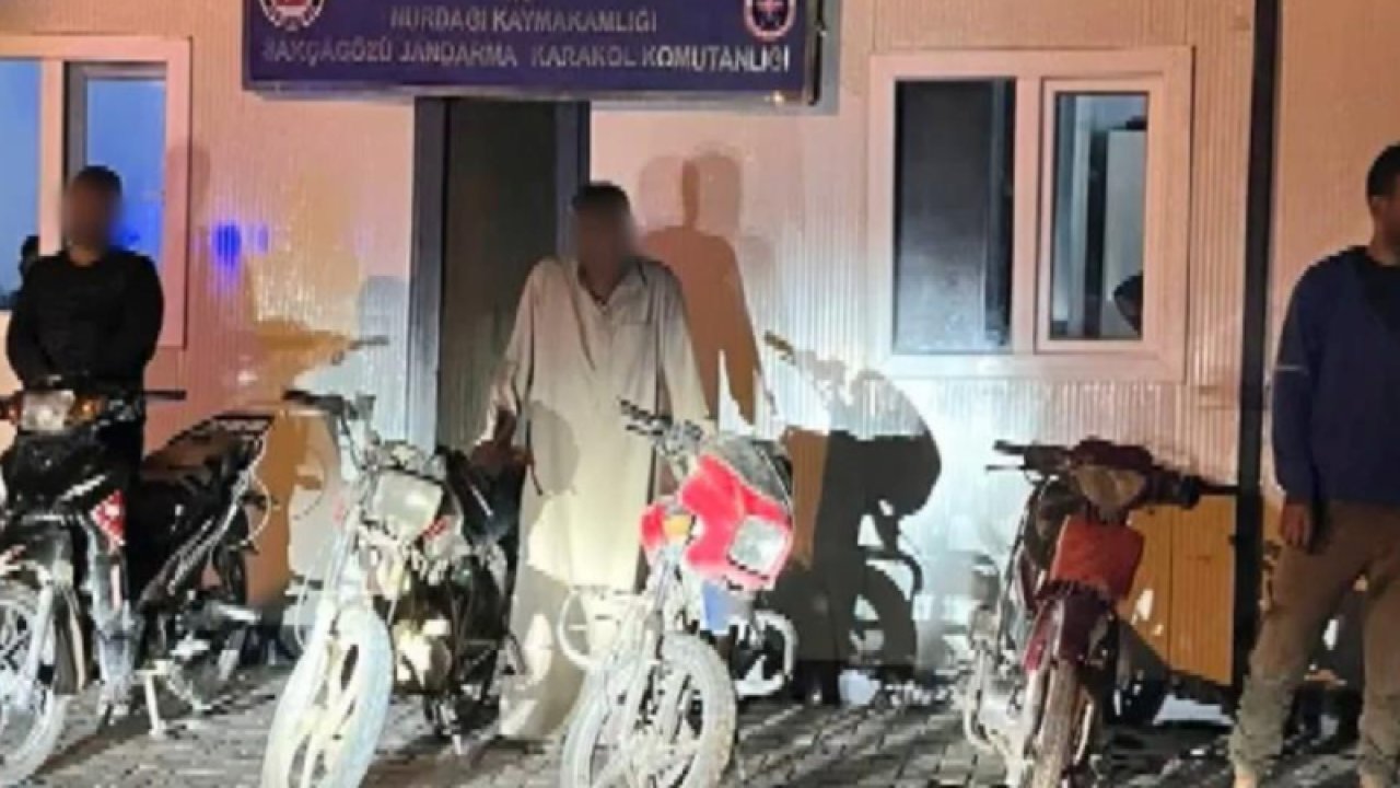 Gaziantep Jandarma Dedektifleri motosiklet hırsızı 3 şüpheliyi yakaladı