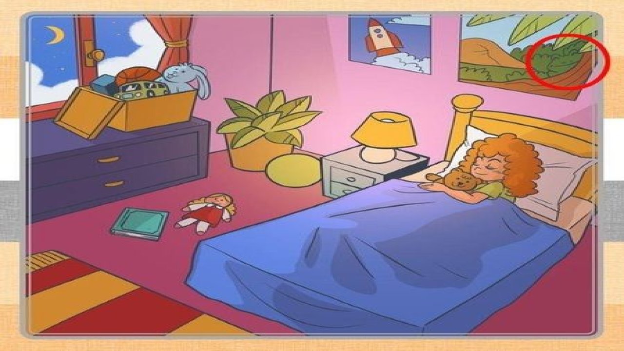 Resimdeki gizli kurbağayı 7 saniye bulan üstün zekalı kabul ediliyor