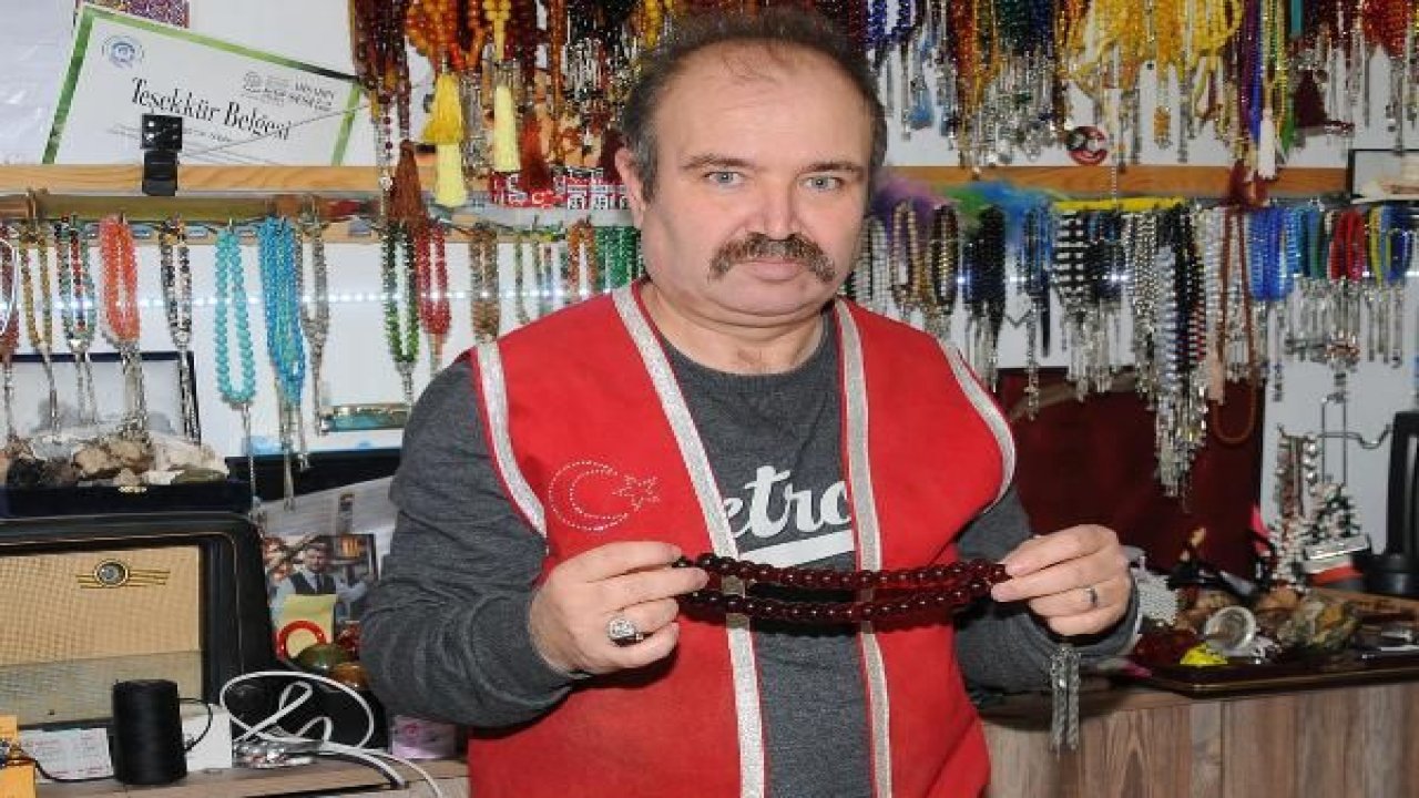 200 bin liralık kehribar tespih