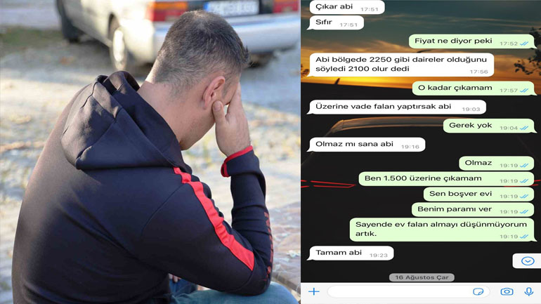 Depremlerde Gaziantep'in Nurdağı ilçesinde görevli askeri personel,‘bu fiyata ev bulamazsın’ vaadiyle 250 bin lirasını kaptırdı