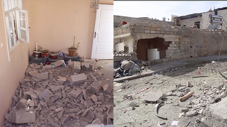 Gaziantep'te faciadan dönüldü! Park halindeyken hareket eden tır önce elektrik trafosuna sonra bir eve çarparak durabildi