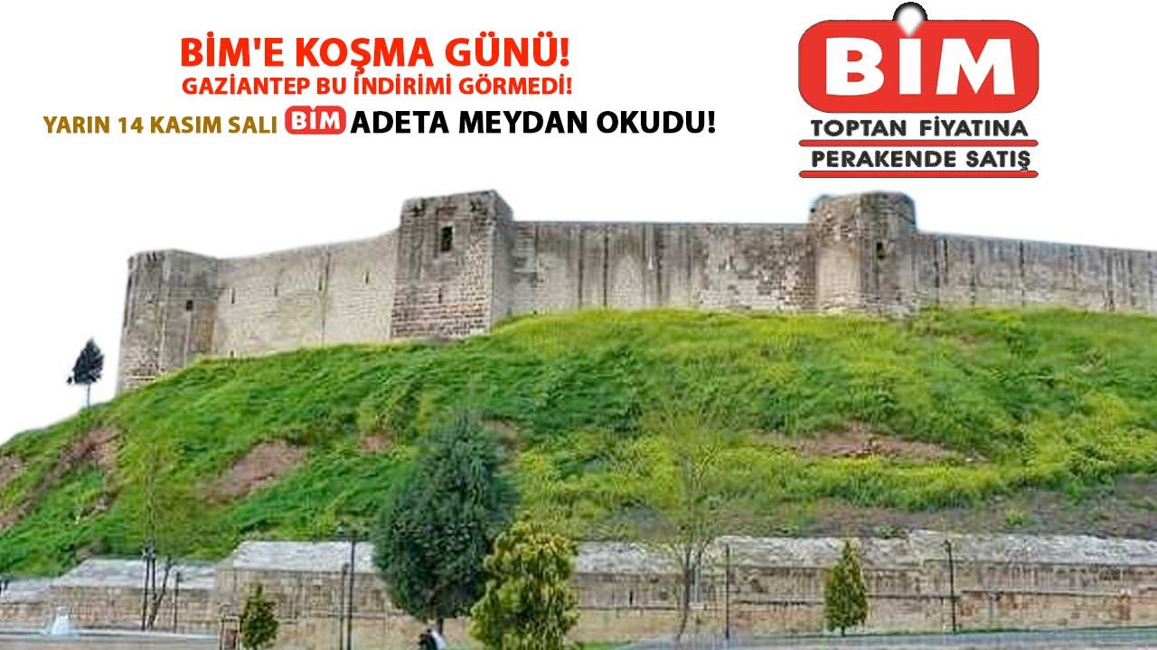 Gaziantep'te BİM'e Koşma GÜNÜ! Gaziantep Bu İndirimi Görmedi! Yarın 14 Kasım BİM ADETA meydan okudu!