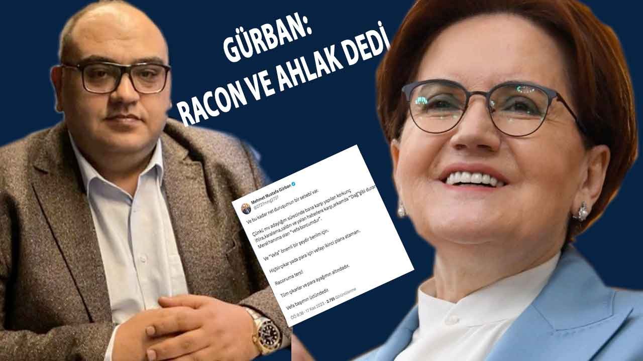 Gaziantep İYİ PARTİ Milletvekili GÜRBAN İSTİFA EDECEK Mİ?  RACONUMA TERS