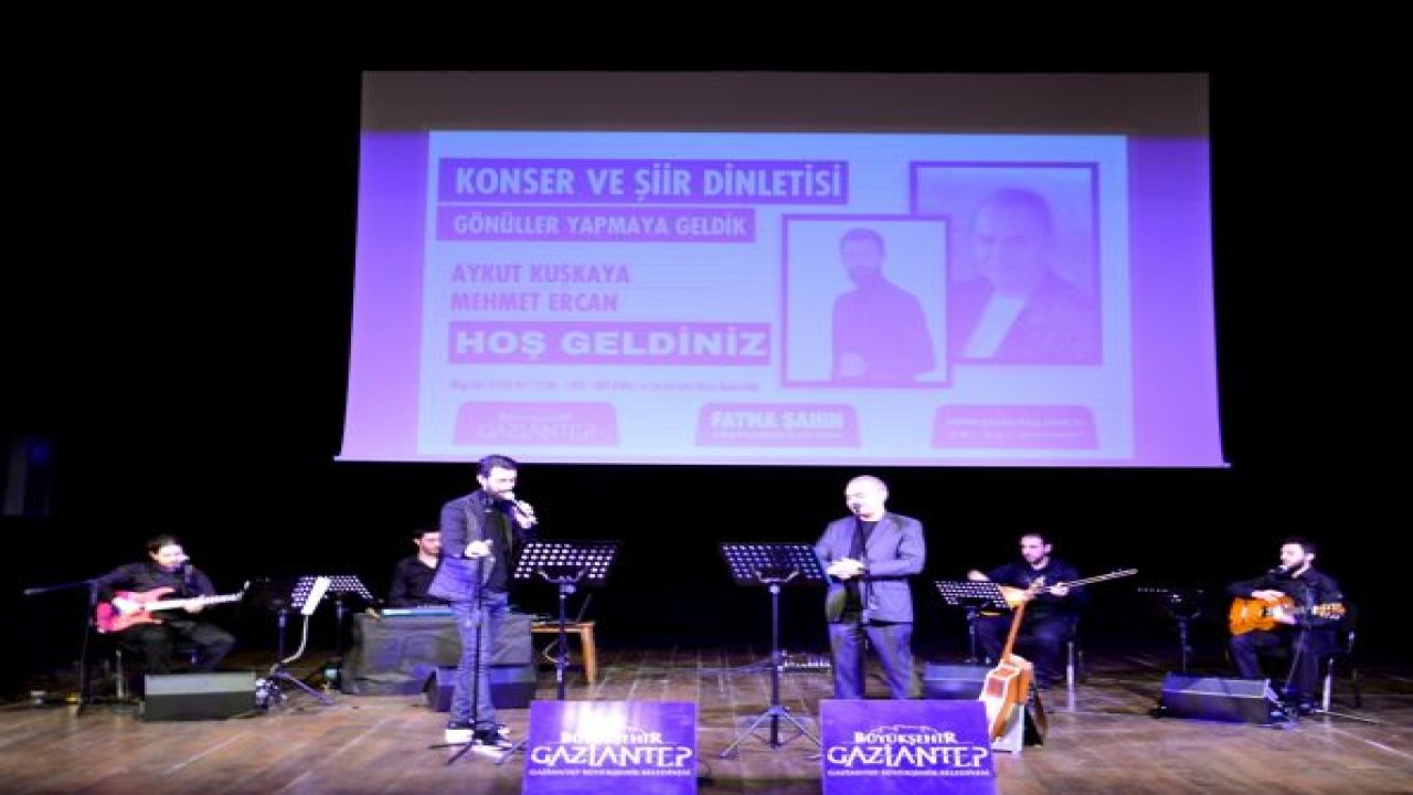 -BÜYÜKŞEHİR'DEN 'GÖNÜLLER YAPMAYA GELDİK' ADLI KONSER VE ŞİİR DİNLETİSİ