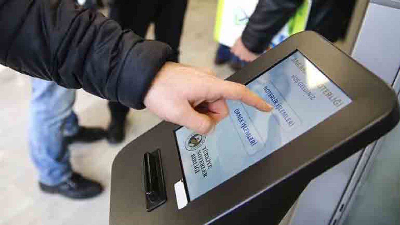 Nöbetçi noterlik hizmetlerinde 2 milyon 374 bin işlem yapıldı