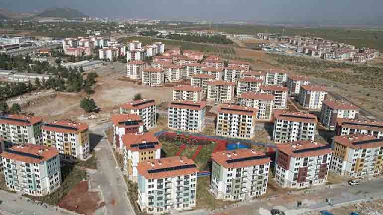 Gaziantep'in İslahiye İlçesi'ndeki deprem konutları havadan görüntülendi