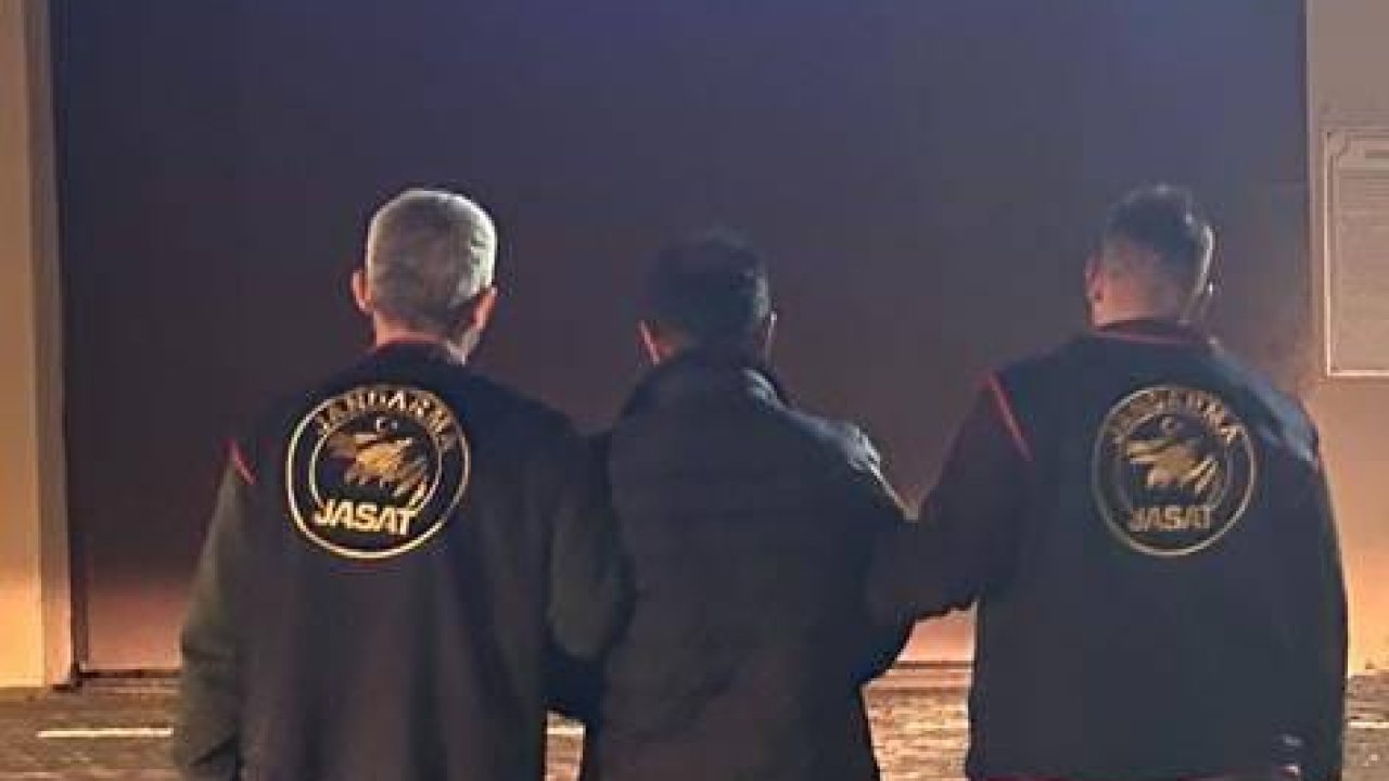 Gaziantep'te Jandarma Dedektifleri 29 yıl hapis cezalı yağmacıyı yakaladı