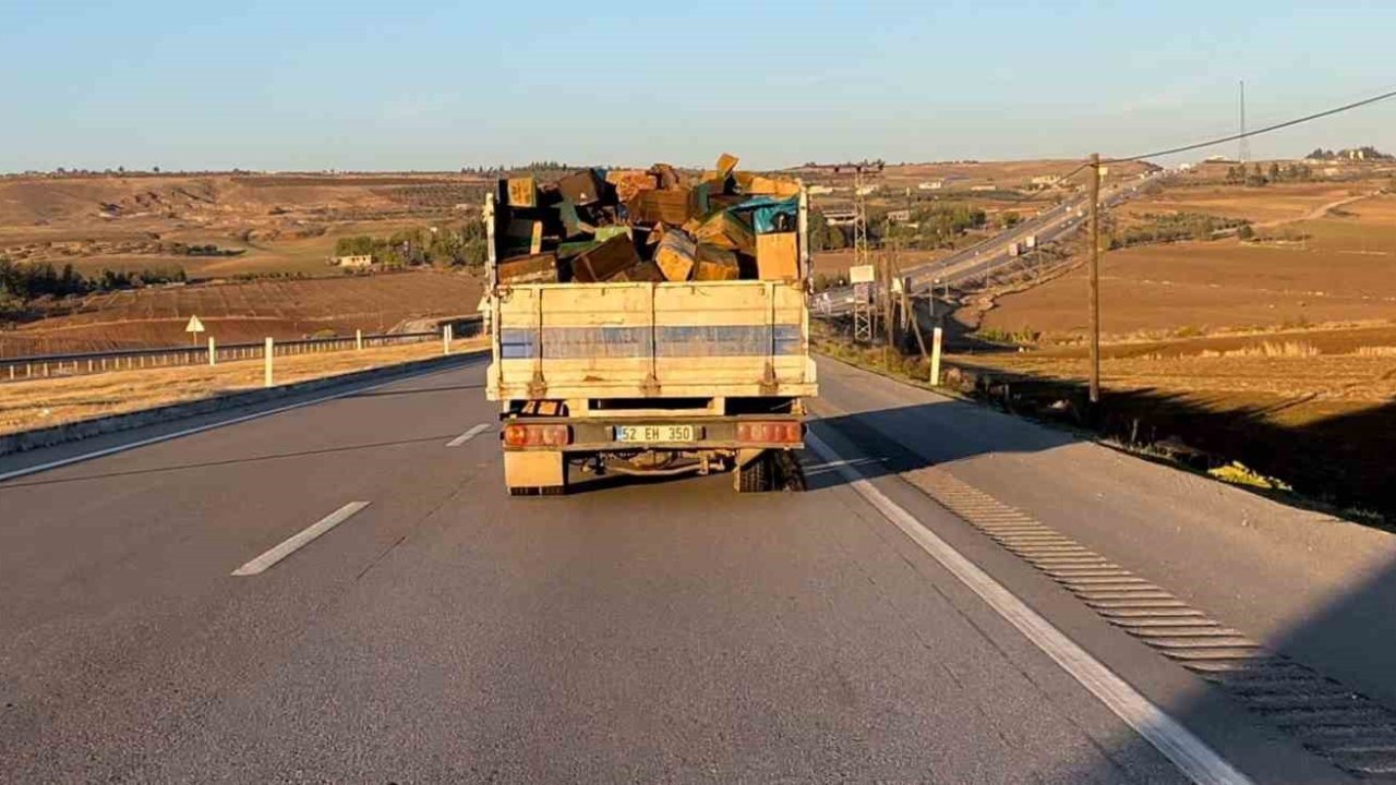 Gaziantep'te Patlak lastikle kilometrelerce yol kat etti