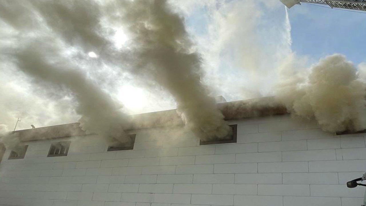 Gaziantep'te İplik Fabrikasında Yangın