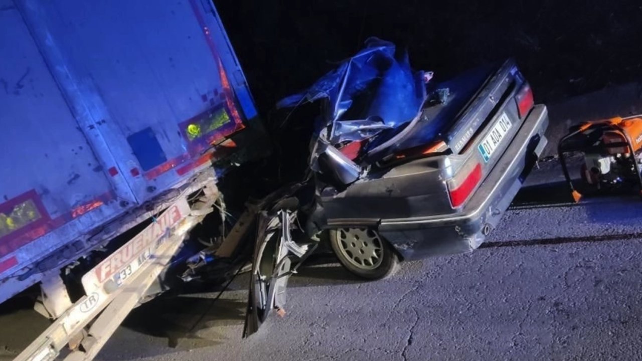 Tarsus-Adana-Gaziantep Otoyolunda Kaza! 2 Kişi Hayatını Kaybetti