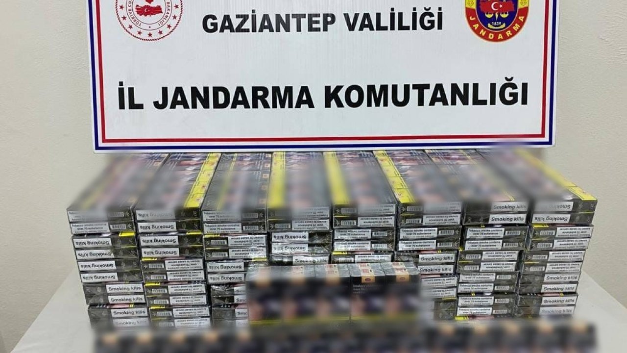 Gaziantep’te 330 bin TL’lik kaçak sigara operasyonu