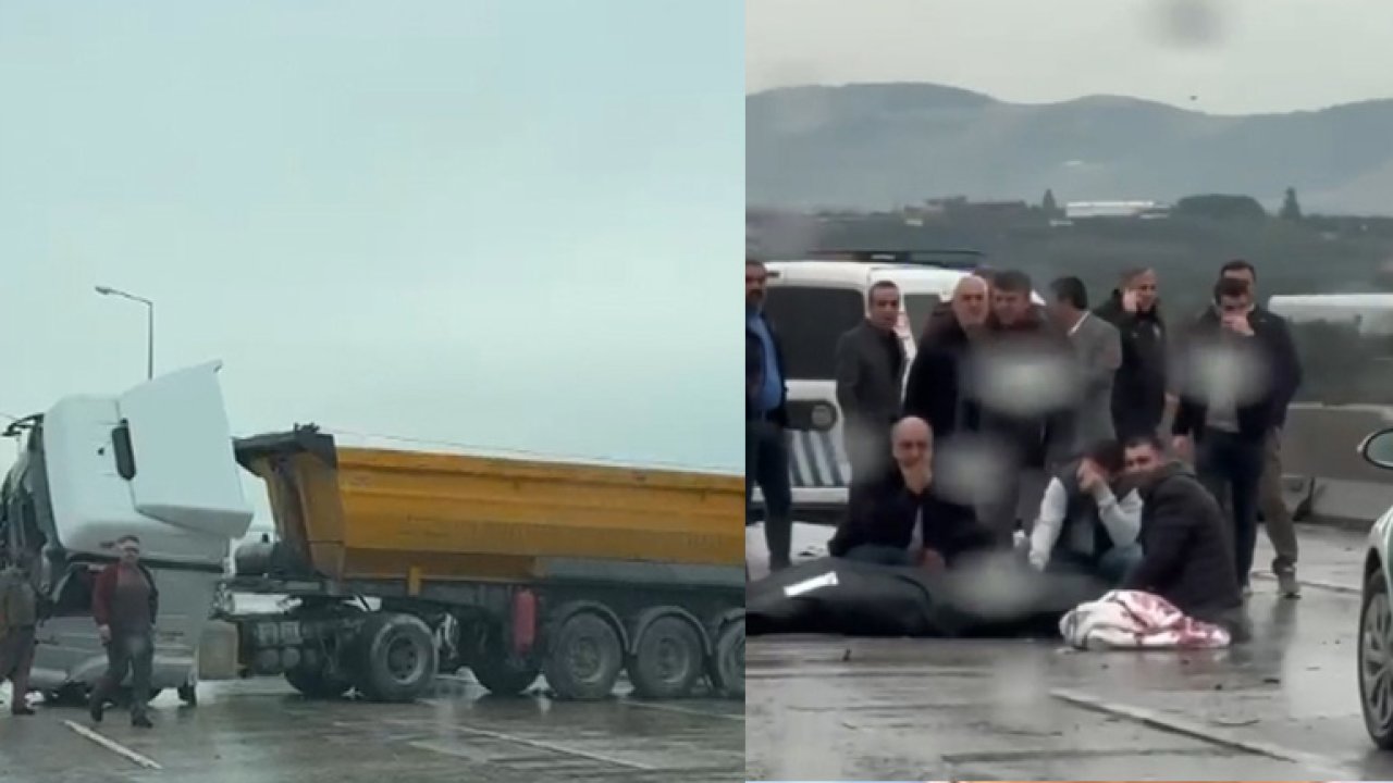 Mersin-Adana Gaziantep Otoyolu'nda feci kaza! 1 kişi öldü 1 kişi yaralandı