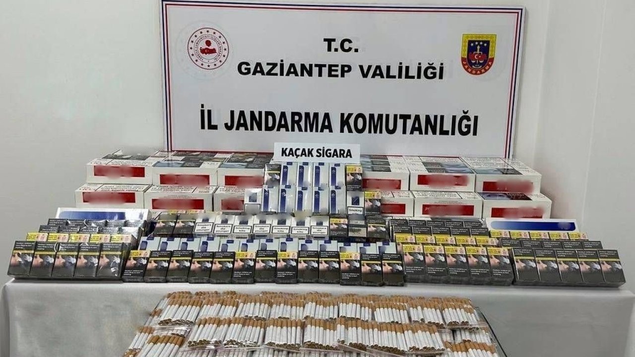 Gaziantep Jandarma ekiplerinden dev kaçakçılık operasyonu