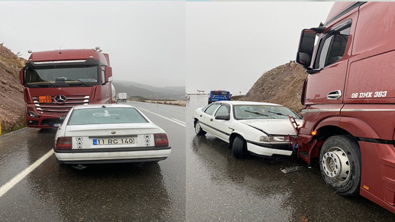 Gaziantep'te tırla otomobil çarpıştı