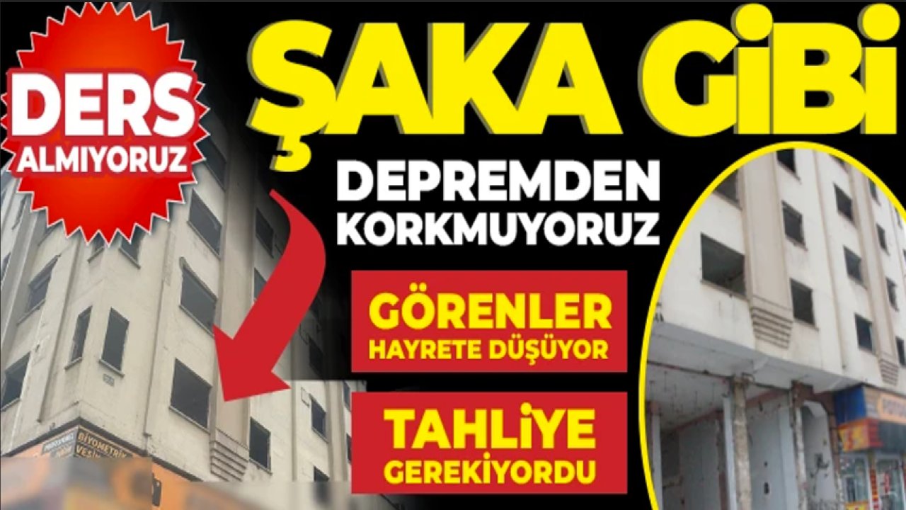 Gaziantep'te Şaka Gibi Görüntü! DERS ALMIYORUZ