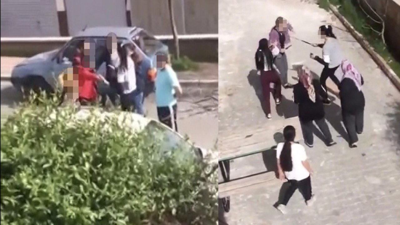 ANTEP'TE Böyle KADIN kavgası görülmedi! Gaziantep’te kadınlar arasında sopalı ve bıçaklı kavga! VİDEO HABER