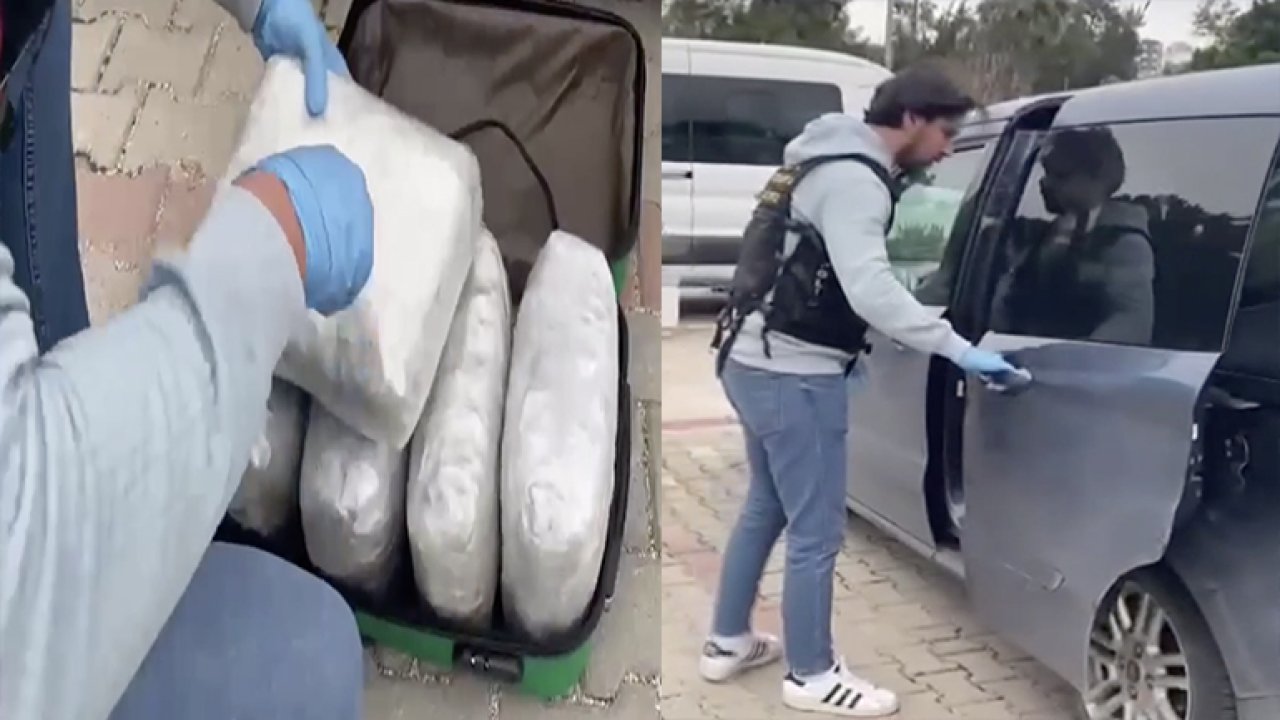 Gaziantep otoyolunda bir araçta 5 kilo 250 gram esrar ele geçirildi