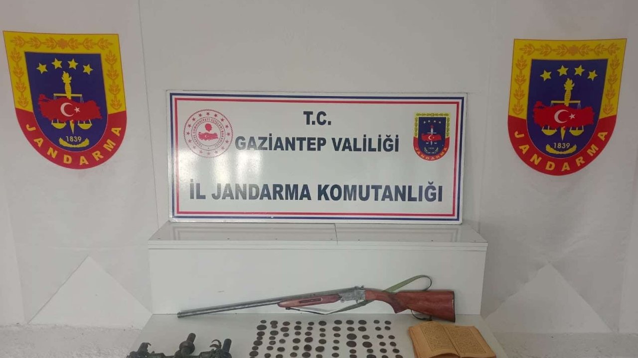 Gaziantep’te tarihi eser operasyonunda 425 sikke ele geçirildi