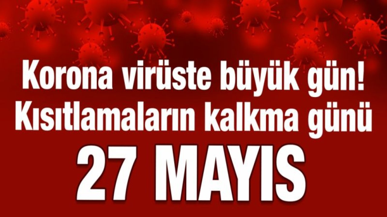 Korona virüste kısıtlamaların kalkma günü 27 Mayıs Gaziantep’te seyahat yasağı ne zaman kalkıyor!
