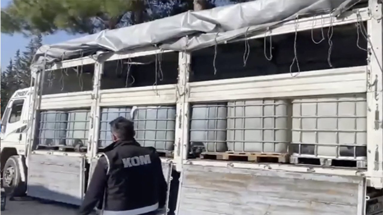 Gaziantep otoyolunda 11 bin 400 litre kaçak akaryakıt ele geçirildi