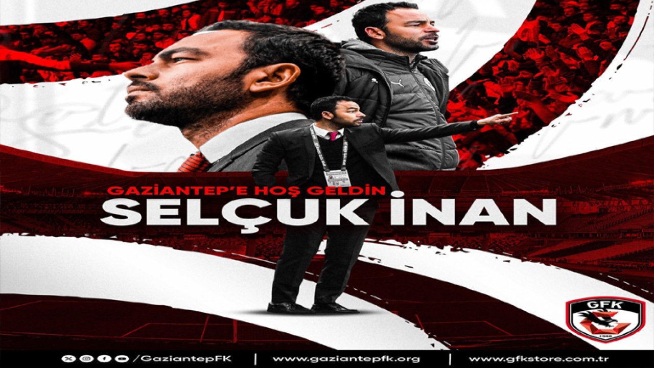 Gaziantep FK'nın yeni teknik direktörü Selçuk İnan'dan ilk mesaj: "Var gücümüzle çalışacağız"