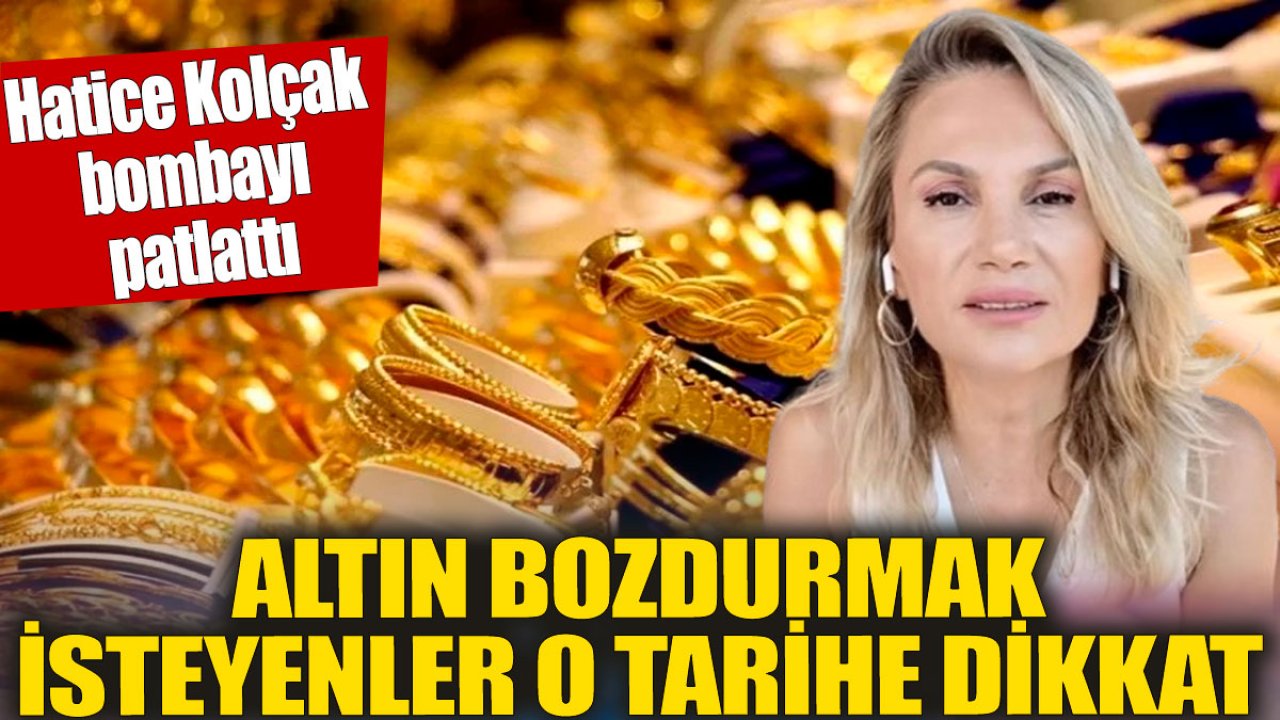 Hatice Kolçak'tan Altın Yatırımcılarına Uyarı: 'Yıl Sonu Altın Hedefi 3.500 TL "Sakin Kal, Doğru Yatır"
