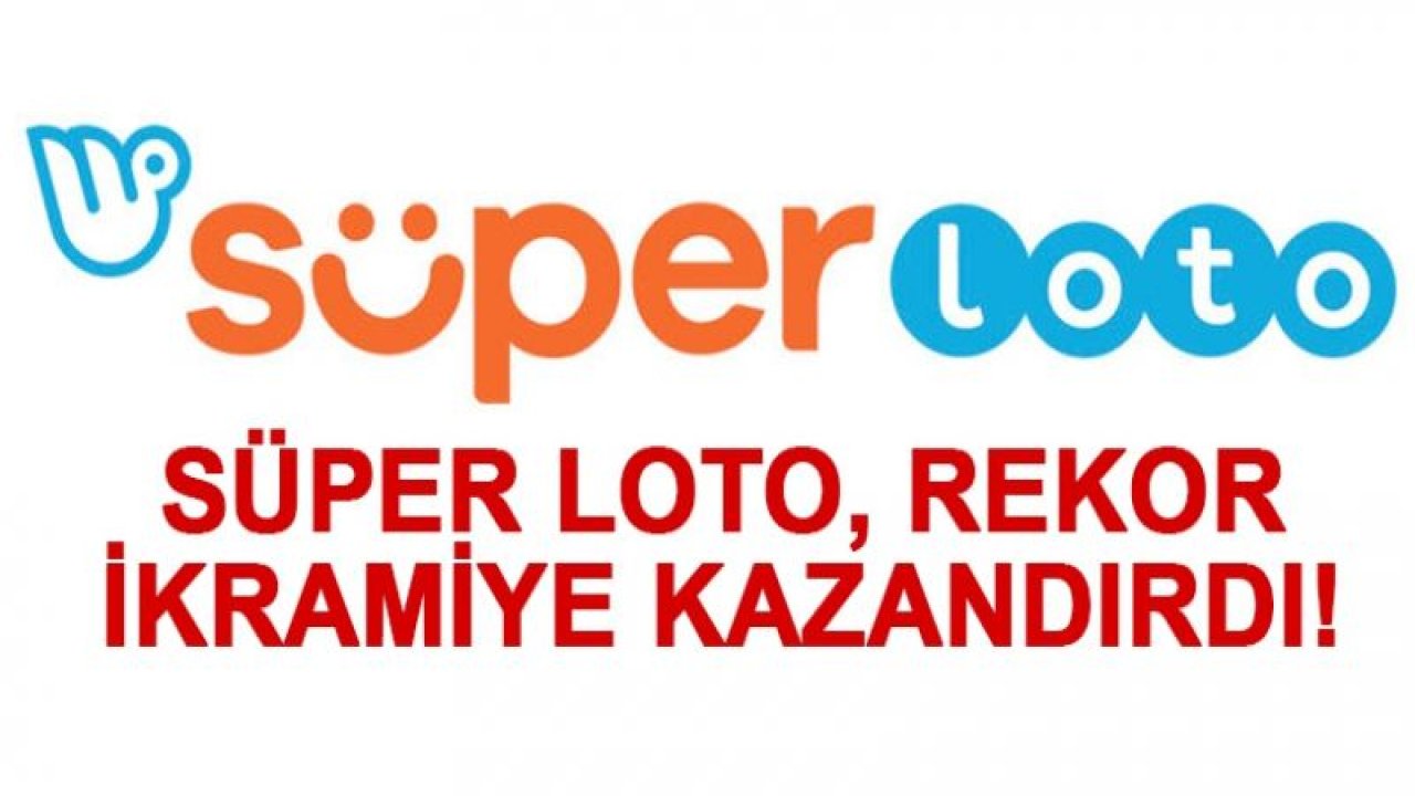 Süper Loto, rekor ikramiye kazandırdı! Süper Loto 1 kişiye, 32 milyon 364 bin 752 TL büyük ikramiye kazandırdı