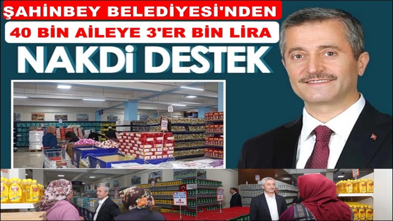 Şahinbey Belediyesi Karşılıksız 3 Bin TL Yardım Yapıyor Mu? Tahmazoğlu Müjdeyi Ne Zaman Verecek?