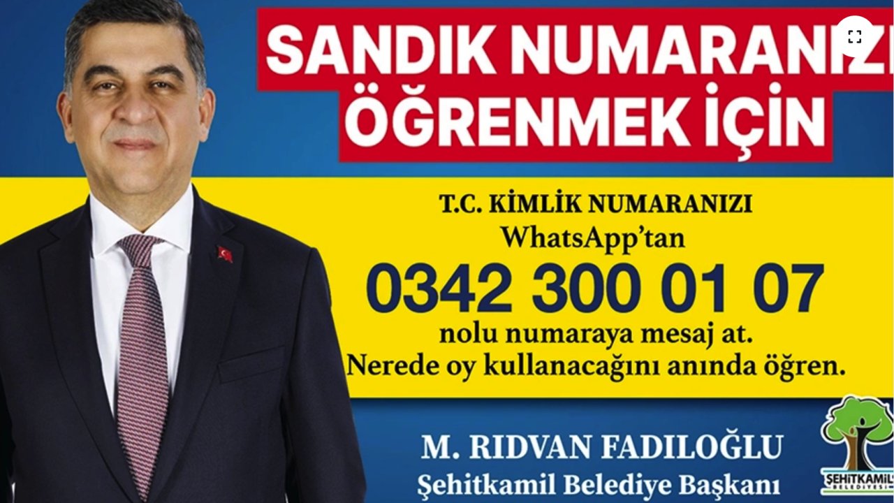 Fadıloğlu'ndan Şehitkamil’deki Seçmene Büyük Kolaylık