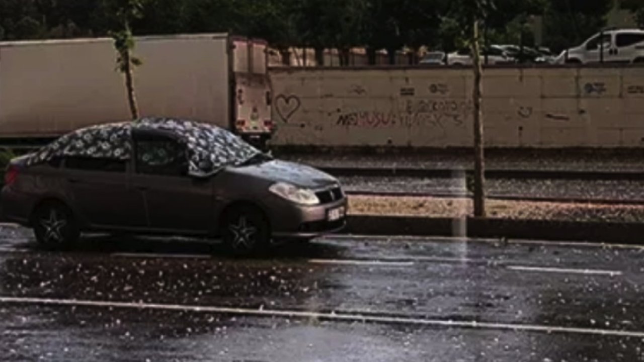 Gaziantep'te Dolu Yağışı Başladı!