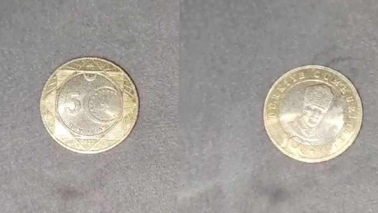 Madeni 5 TL Gaziantep'te Piyasalarda! İşte Yeni 5 TL