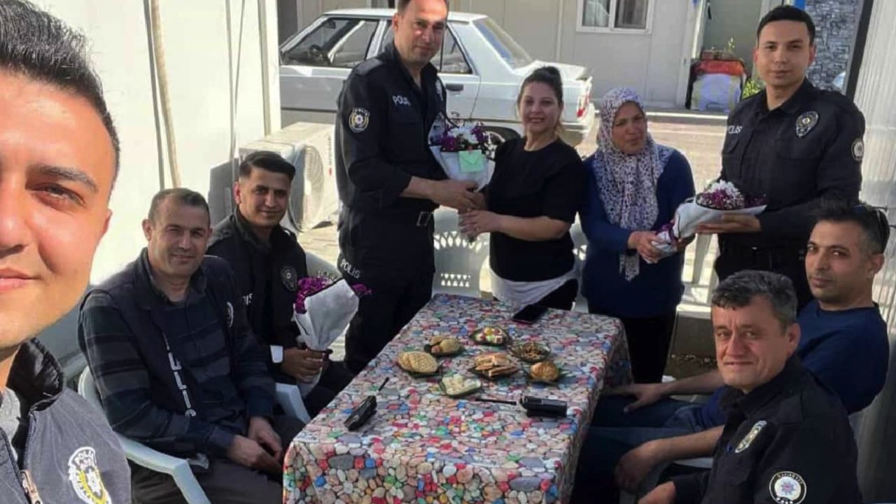 Gaziantep'te kavga ihbarına giden polise pastalı sürpriz